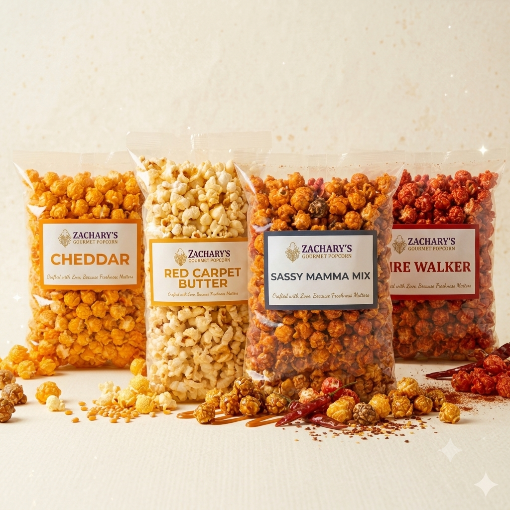 Gourmet Popcorn Subscription – 4 Bags Monthly