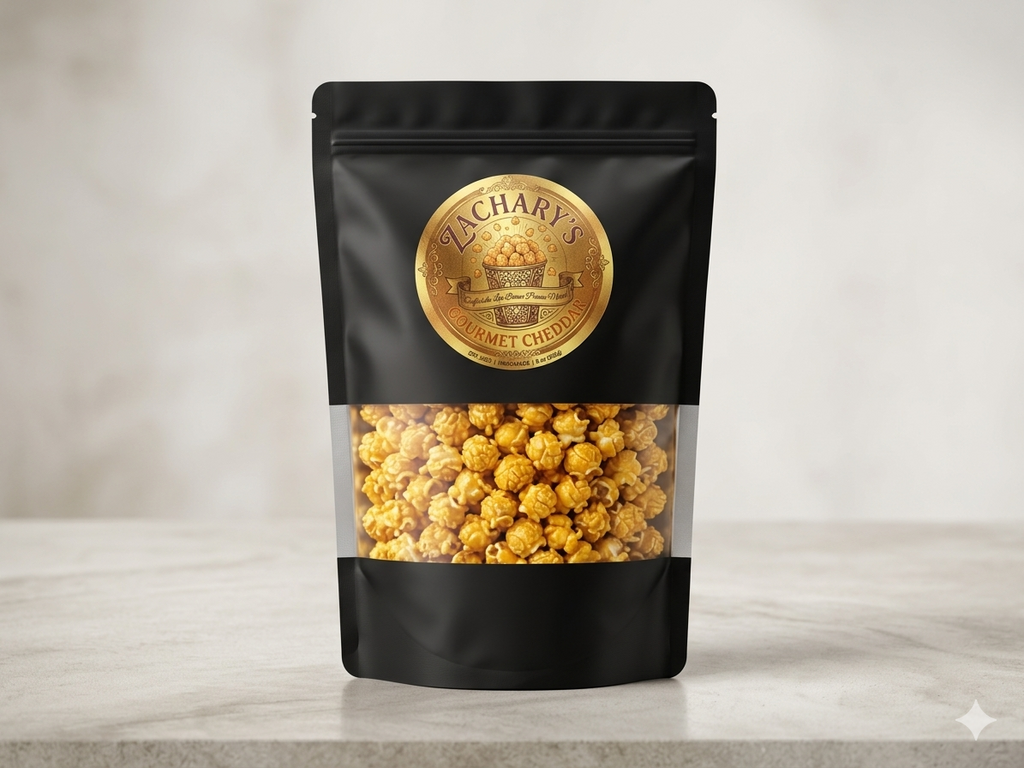 Gourmet Cheddar-Matte Black (6x9-inch bags)